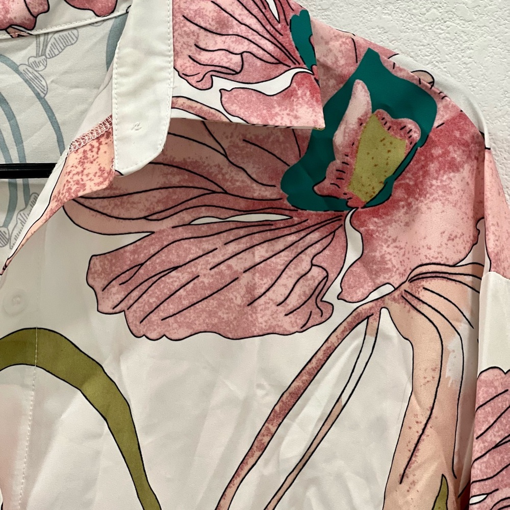 Floral Button-Up Women's Top
